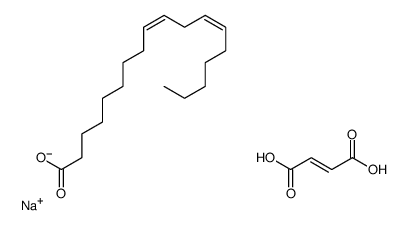 sodium,(E)-4-hydroxy-4-oxobut-2-enoate,(9Z,12Z)-octadeca-9,12-dienoic acid结构式