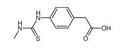[4-(3-methyl-thioureido)-phenyl]-acetic acid结构式