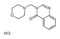 3-(morpholin-4-ylmethyl)quinazolin-4-one,hydrochloride Structure
