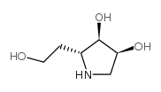 3,4-Pyrrolidinediol,2-(2-hydroxyethyl)-,(2R,3R,4S)-(9CI) structure