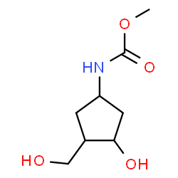 Carbamic acid,[3-hydroxy-4-(hydroxymethyl)cyclopentyl]-,methyl ester (9CI)结构式