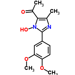 1-[2-(3,4-Dimethoxyphenyl)-1-hydroxy-4-methyl-1H-imidazol-5-yl]ethanone结构式
