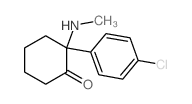 2-(4-chlorophenyl)-2-methylamino-cyclohexan-1-one结构式