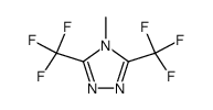 3,5-bis(trifluoromethyl)-4-methyl-4H-1,2,4-triazole Structure