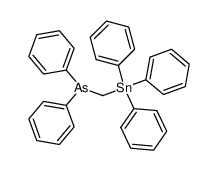 Diphenyl[(triphenylstannyl)methyl]arsan结构式