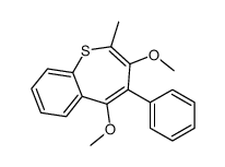 3,5-dimethoxy-2-methyl-4-phenyl-1-benzothiepine Structure