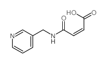 (Z)-3-(pyridin-3-ylmethylcarbamoyl)prop-2-enoic acid structure