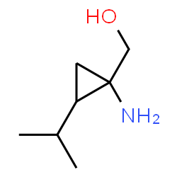 Cyclopropanemethanol, 1-amino-2-(1-methylethyl)- (9CI) structure