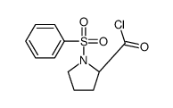 (2S)-1-(benzenesulfonyl)pyrrolidine-2-carbonyl chloride结构式