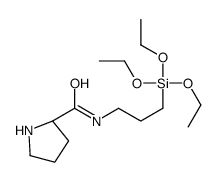 (2S)-N-(3-triethoxysilylpropyl)pyrrolidine-2-carboxamide Structure