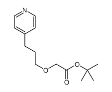 tert-butyl 2-(3-pyridin-4-ylpropoxy)acetate结构式