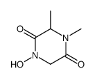 2,5-Piperazinedione,1-hydroxy-3,4-dimethyl-(9CI)结构式