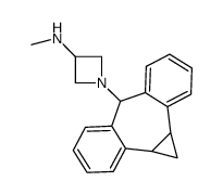 1-[Dibenzo[a,e]cyclopropa[c]cyclohepten-6-yl]-N-methyl-3-azetidinamine Structure