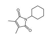 1-cyclohexyl-3,4-dimethylpyrrole-2,5-dione结构式