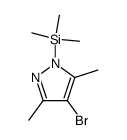 4-bromo-3,5-dimethyl-1-(trimethylsilyl)-1H-pyrazole Structure