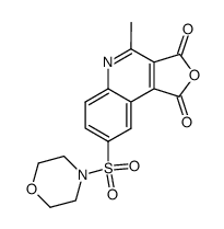4-methyl-8-(morpholin-4-ylsulfonyl)-furo[3,4-c]quinoline-1,3-dione结构式