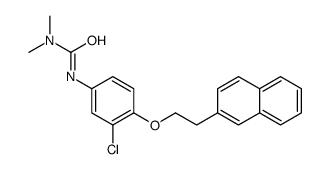 3-[3-chloro-4-(2-naphthalen-2-ylethoxy)phenyl]-1,1-dimethylurea Structure