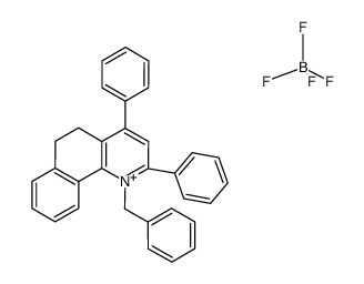 N-benzyl-5,6-dihydro-2,4-diphenylbenzo [h] quinolinium tetrafluoroborate Structure