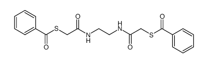 N,N'-bis(S-benzoylmercaptoacetamido)ethylenediamine Structure