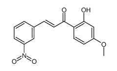 (E)-2'-hydroxy-4'-methoxy-3-nitrochalcone结构式