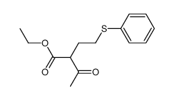 ethyl 2-acetyl-4-(phenylthio)butanoate结构式