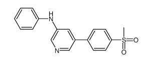 5-(4-methylsulfonylphenyl)-N-phenylpyridin-3-amine Structure