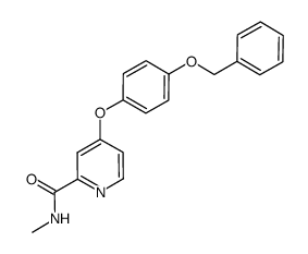 4-(4-benzyloxy-phenoxy)-pyridine-2-carboxylic acid methylamide结构式
