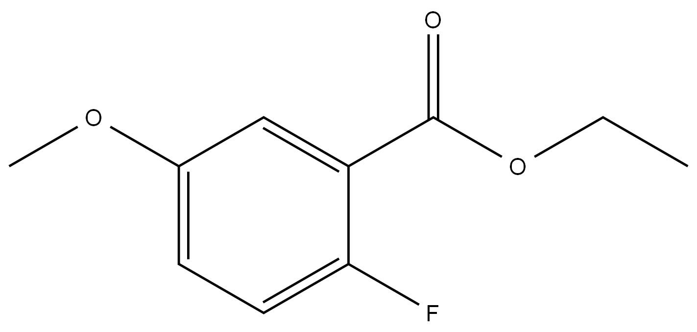 2-氟-5-甲氧基苯甲酸乙酯结构式