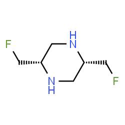 Piperazine, 2,5-bis(fluoromethyl)-, cis- (9CI) Structure
