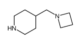 Piperidine, 4-(1-azetidinylmethyl)- (9CI) Structure