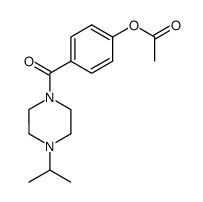 4-(4-isopropylpiperazine-1-carbonyl)phenyl acetate Structure