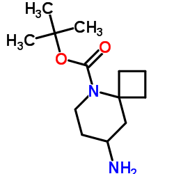 2-Methyl-2-propanyl 8-amino-5-azaspiro[3.5]nonane-5-carboxylate结构式