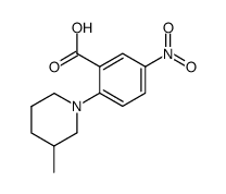 5-NITRO-2-(3-METHYLPIPERIDIN-1-YL)BENZOIC ACID structure