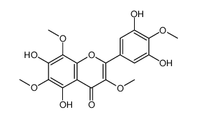 5,7,3',5'-tetrahydroxy-3,6,8,4'-tetramethoxyflavone Structure