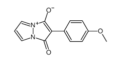 2-(4-methoxyphenyl)-1-oxo-1H-pyrazolo[1,2-a]pyrazol-4-ium-3-olate结构式