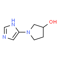 3-Pyrrolidinol,1-(1H-imidazol-4-yl)- (9CI)结构式