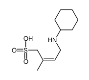 4-(cyclohexylamino)-2-methylbut-2-ene-1-sulfonic acid结构式