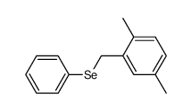 2,5-dimethylbenzyl phenyl selenide Structure