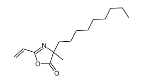 2-ethenyl-4-methyl-4-nonyl-1,3-oxazol-5-one Structure