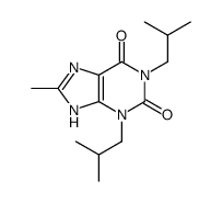 1,3-Diisobutyl-8-methylxanthine Structure