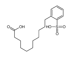 11-(2-sulfophenyl)undecanoic acid结构式