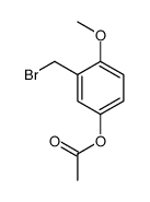 3-(Bromomethyl)-4-methoxyphenyl acetate结构式