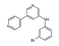 N-(3-bromophenyl)-5-pyridin-4-ylpyridin-3-amine Structure