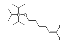 6,6-diiodohex-5-enoxy-tri(propan-2-yl)silane Structure