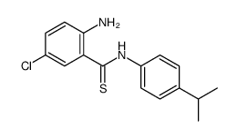 2-amino-5-chloro-N-(4-propan-2-ylphenyl)benzenecarbothioamide结构式