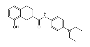 8-hydroxy-1,2,3,4-tetrahydro-naphthalene-2-carboxylic acid (4-diethylamino-phenyl)-amide Structure