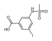 3-iodo-5-(methanesulfonamido)benzoic acid Structure