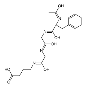 4-[[2-[[2-[[(2S)-2-acetamido-3-phenylpropanoyl]amino]acetyl]amino]acetyl]amino]butanoic acid Structure
