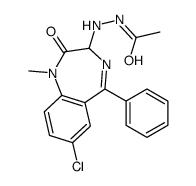 N'-(7-chloro-1-methyl-2-oxo-5-phenyl-3H-1,4-benzodiazepin-3-yl)acetohydrazide Structure