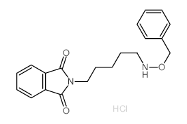 2-[5-(phenylmethoxyamino)pentyl]isoindole-1,3-dione结构式